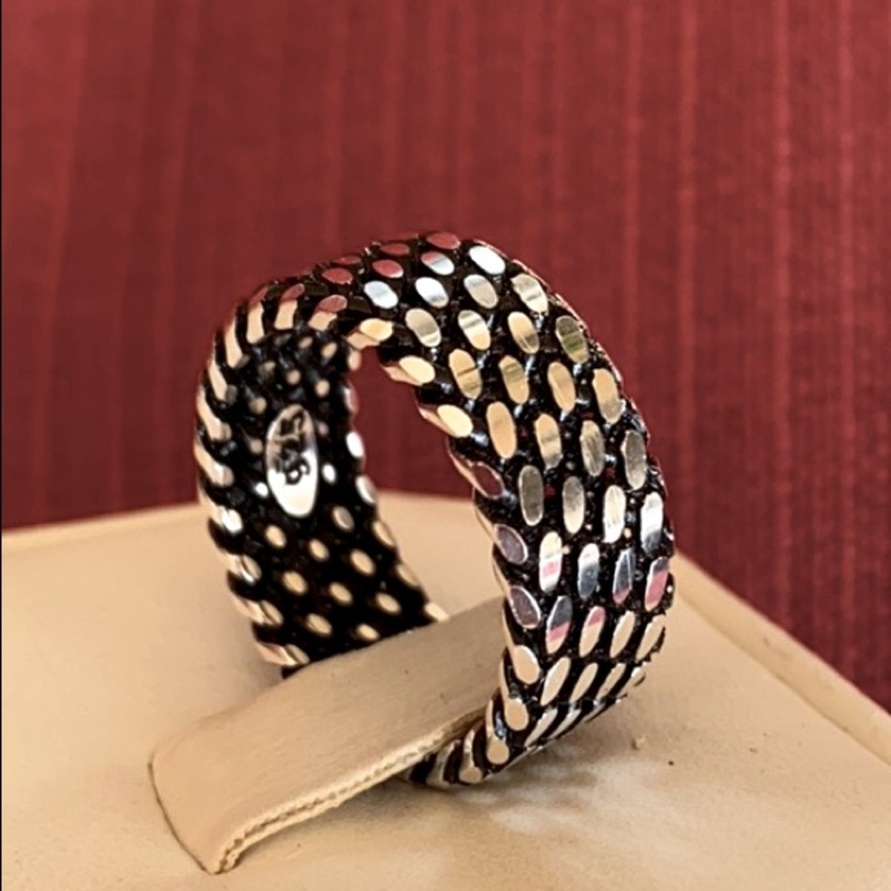 NEW 925 STERLING SILVER MEN ETERNITY WEDDING BAND